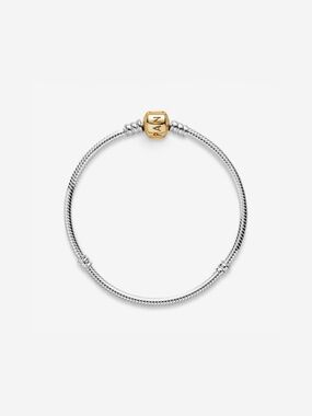 PANDORA | ORIGINAL CLASSIC GOLD CLASP MOMENTS SNAKE CHAIN BRACELET ELEGAN
